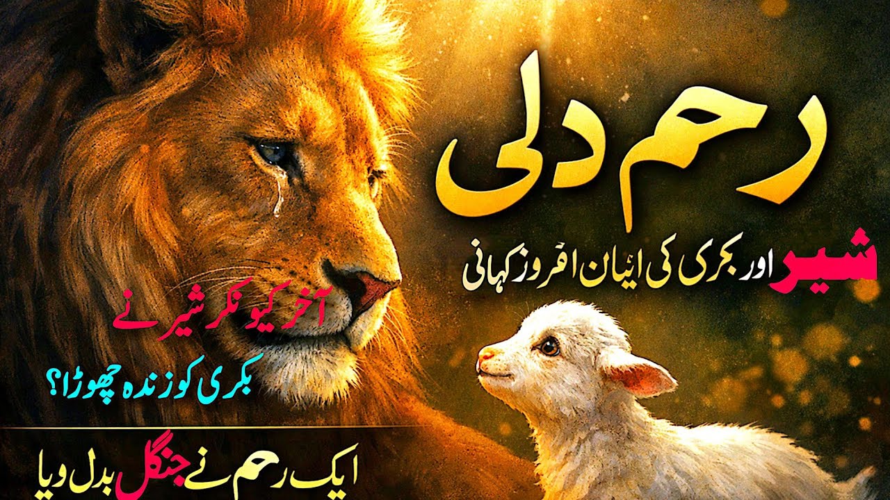Rehem Dili | Sher Aur Bakri Ki Emotional Dilchasp Islamic Story | Heart Touching Story in Urdu |
