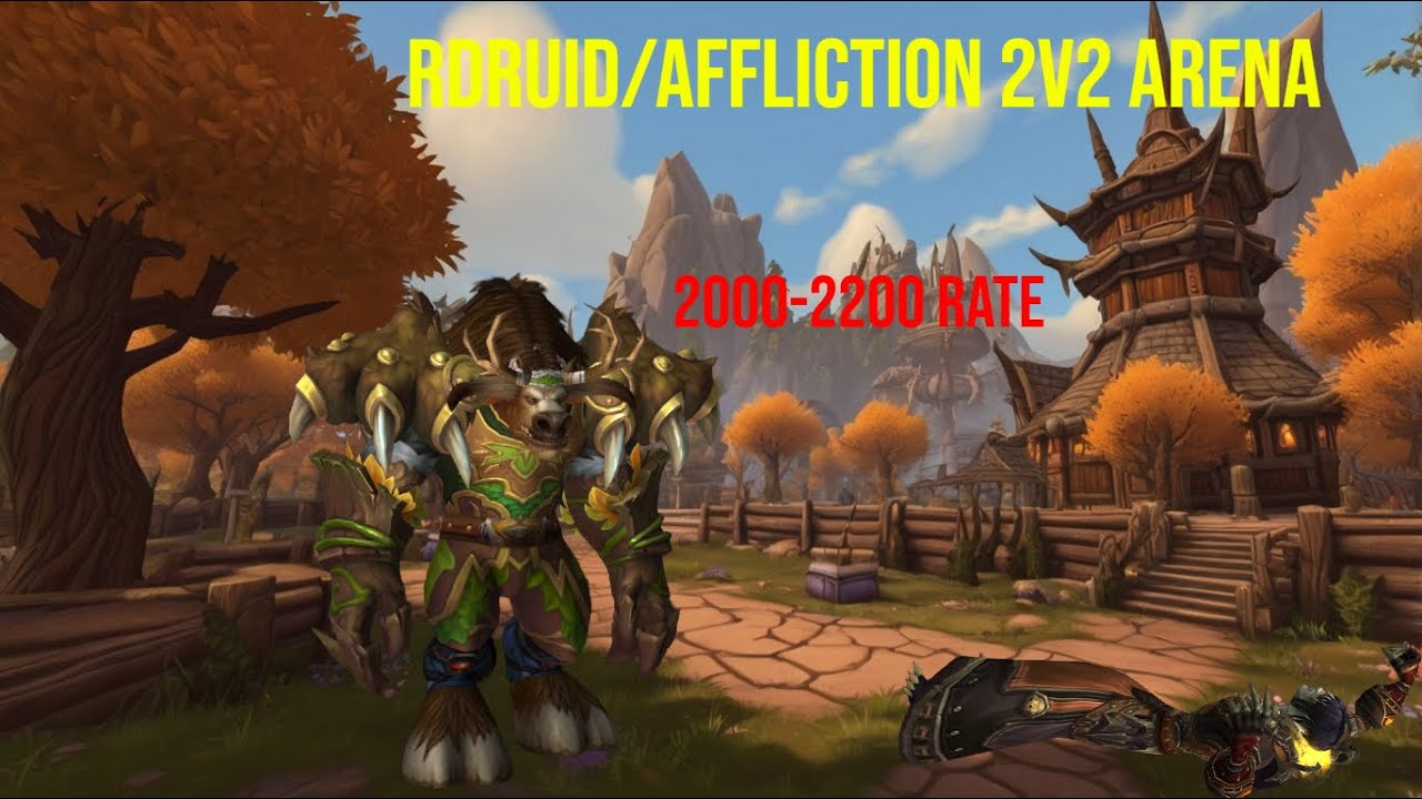 Wow Resto Druid/Affliction Lock 2v2 Arena |Wotlk|