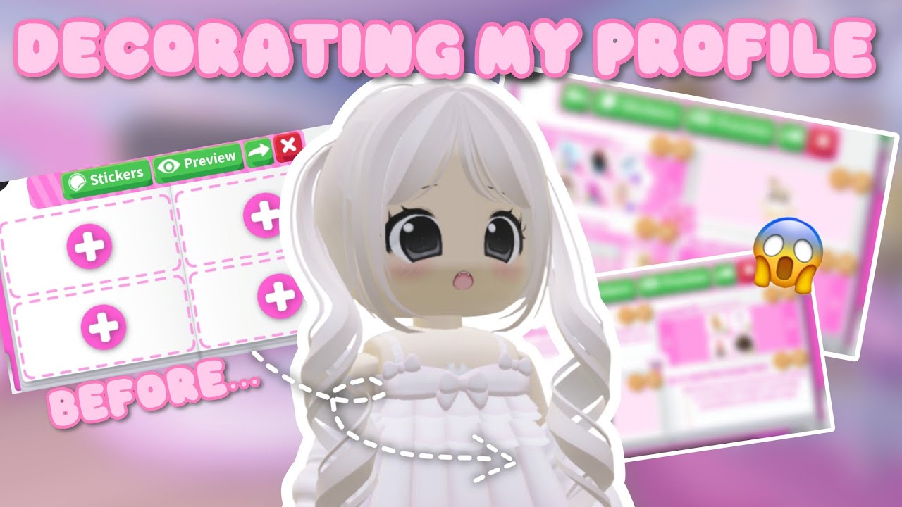 DECORATING MY ADOPT ME PROFILE (KAWAII + CUTECORE)