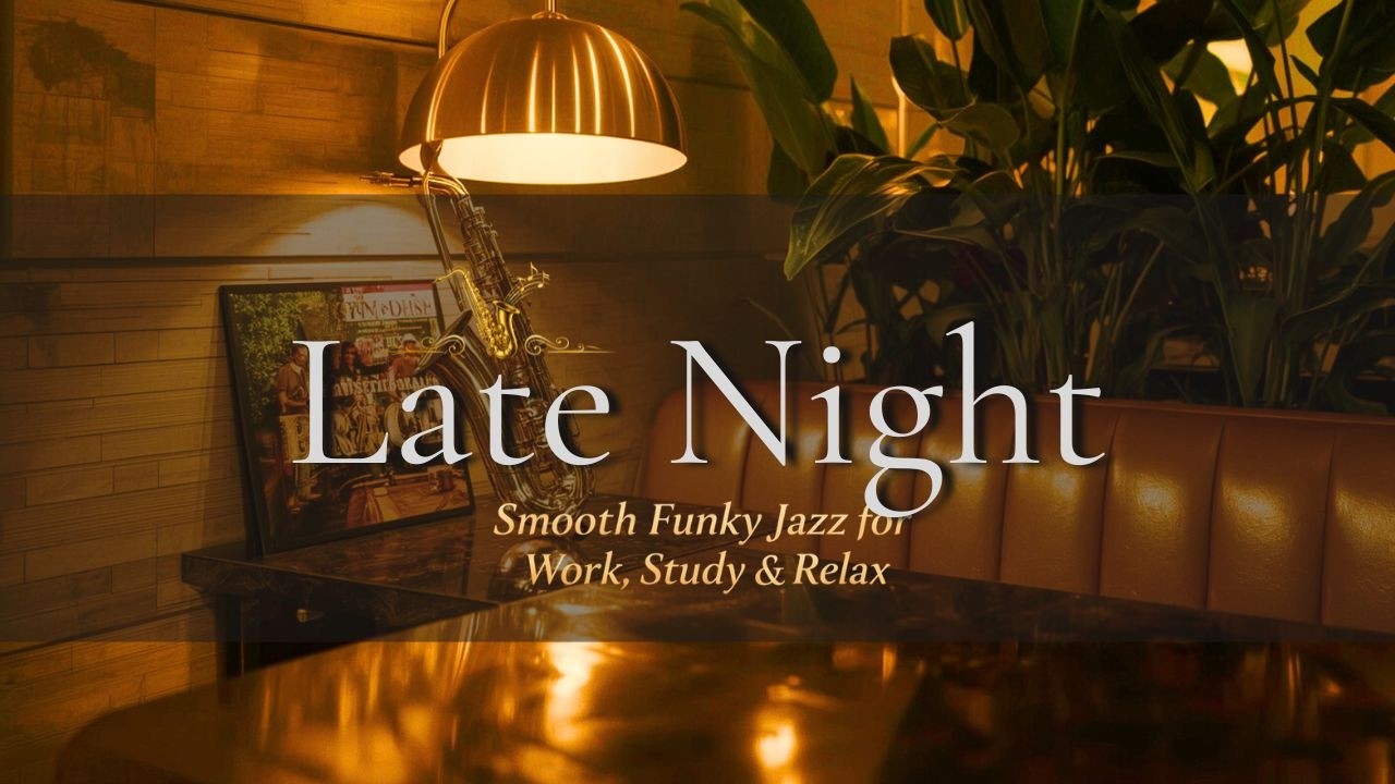 Warm Evening Funky Jazz Sax in a Modern Café | Relaxing Lounge Atmosphere