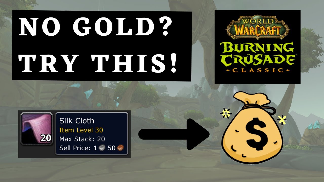 Как заработать золото в WoW Burning Crusade Classic, если у вас нет денег. (Перетасовка портного/...