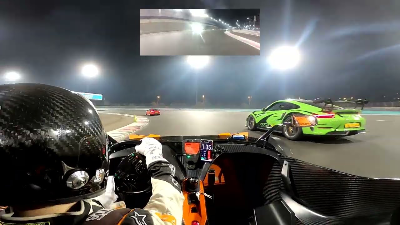 KTM X-bow vs All Porsches Fun at Yas Marina Circuit April 2022