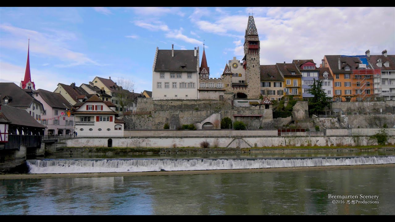 4K Bremgarten, Aargau SWITZERLAND GH4 log  LUT 24p 🎞スイス