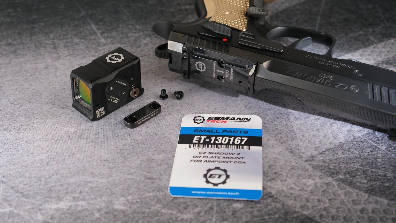 Eemann Tech CZ SHADOW 2 OR Plate Mount for Aimpoint COA | Technical Overview ET-130167 #eemanntech