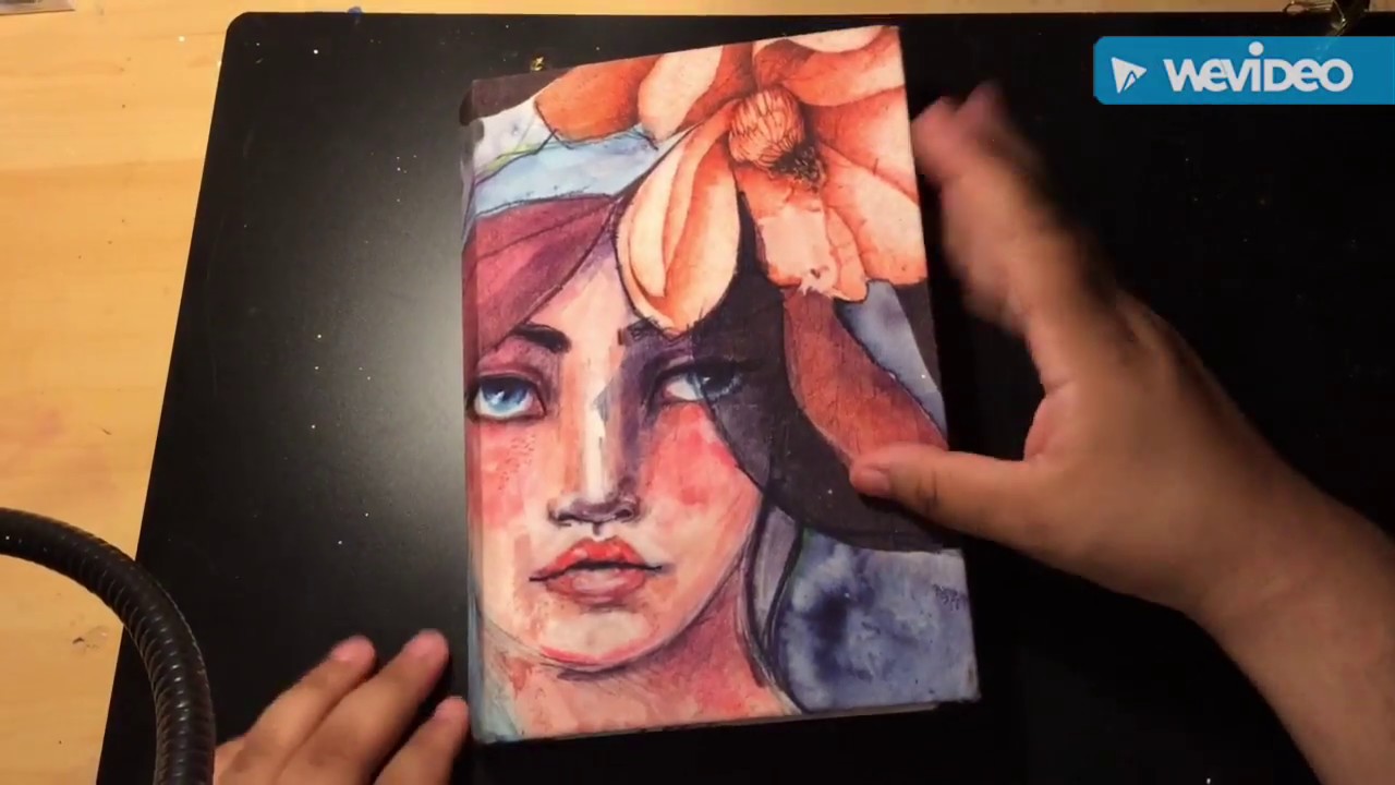My Jane Davenport watercolor journal flip through