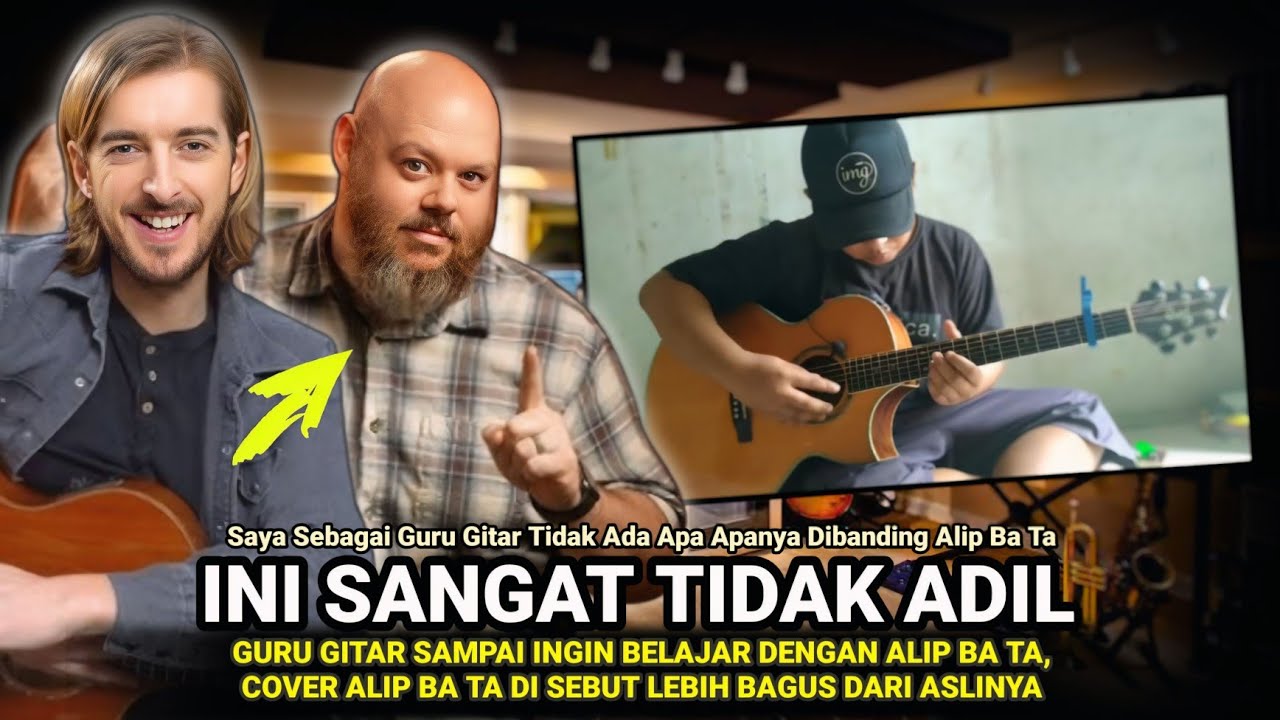 TERBARU❗AHLI GITAR DIBUAT KETETERAN KETIKA MENIRUKAN TEHNIK FINGERSTYLE ALIP BA TA