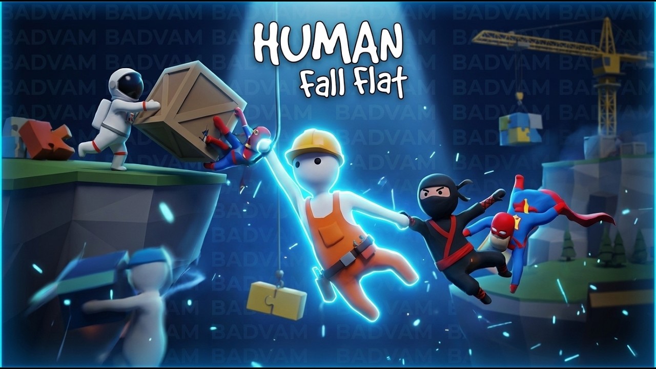 Human Fall Flat live stream ~ Night Stream // #badvam #live #humanfallflat #girlgamer