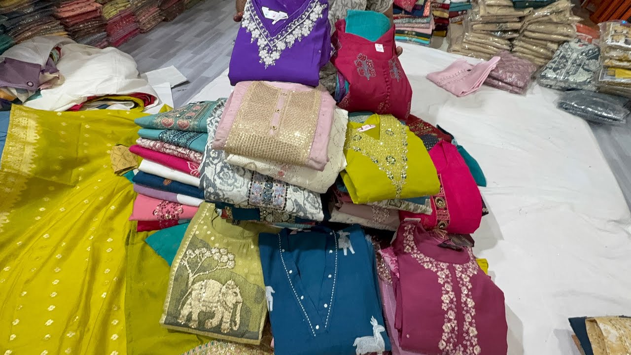 Chickpet Bangalore wholesale partywear Kurtis & Kurti sets ,cordsets  Online shopping available 