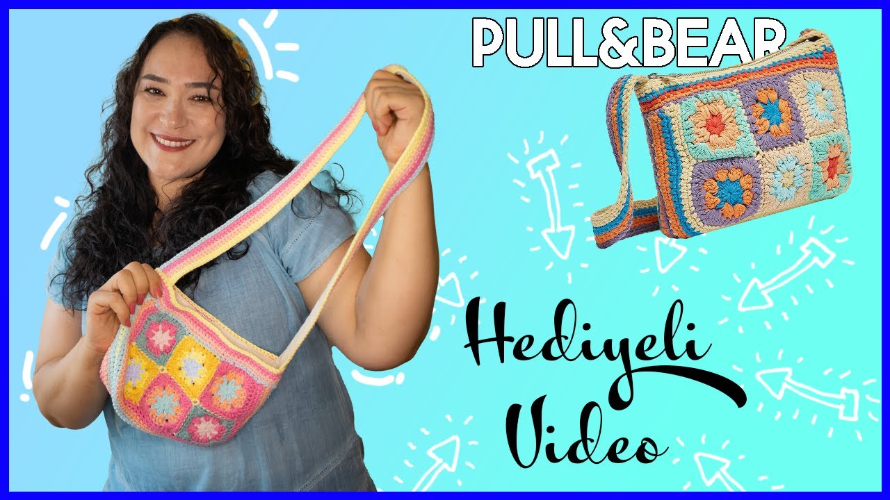Hediyeli Video! Rengarenk Pull&Bear Shopper Çanta