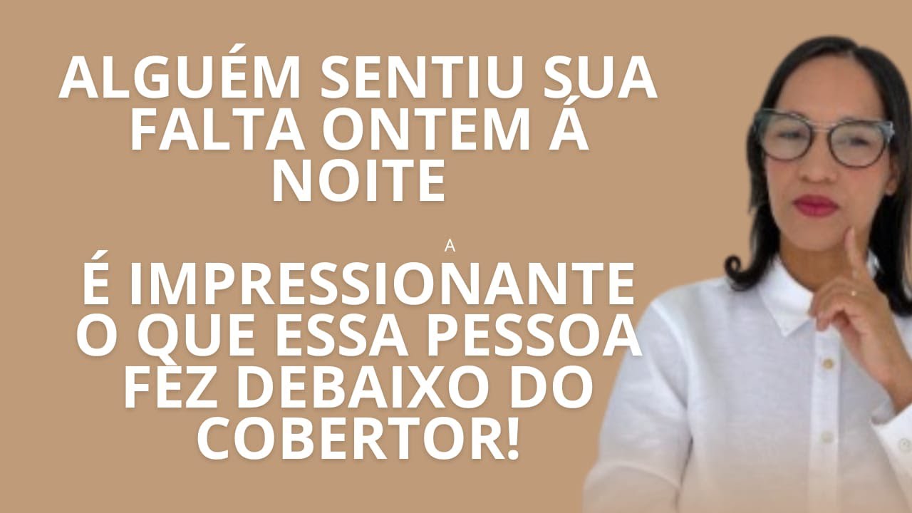 AO VIVO: Sentiu sua falta ontem á noite e fez isso debaixo do cobertor.