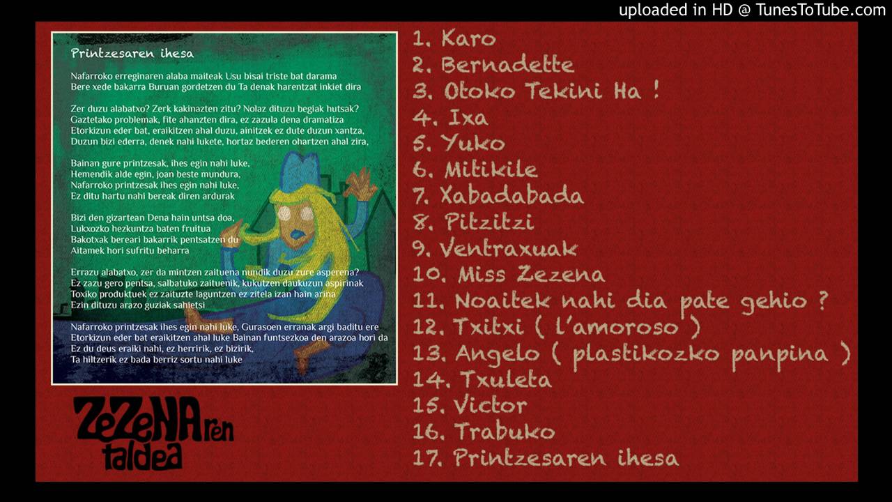 Printzesaren ihesa - zezenaren taldea - Badabum Badabum!