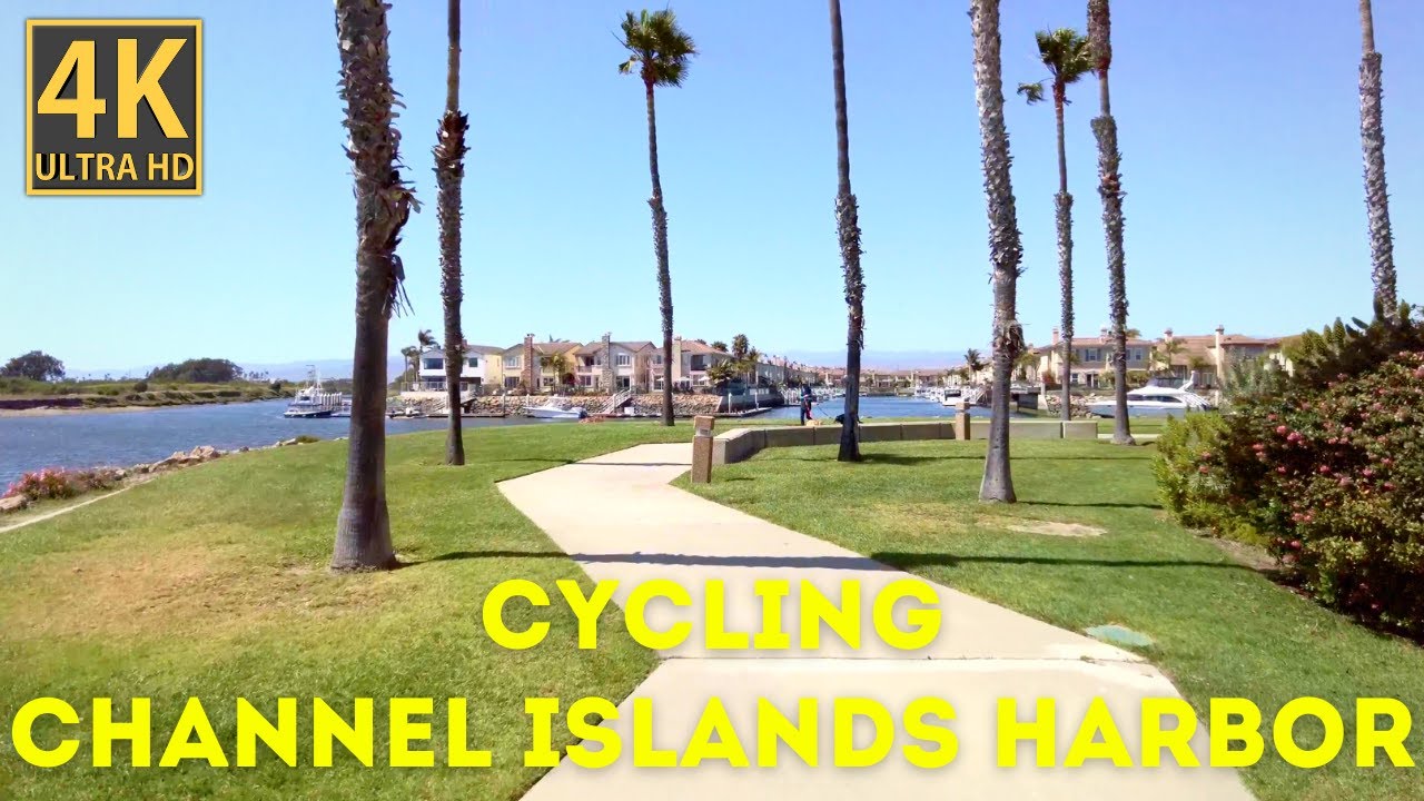 4K Southern California Harbor Virtual Cycling: Channel Islands Harbor, Oxnard, Ventura County