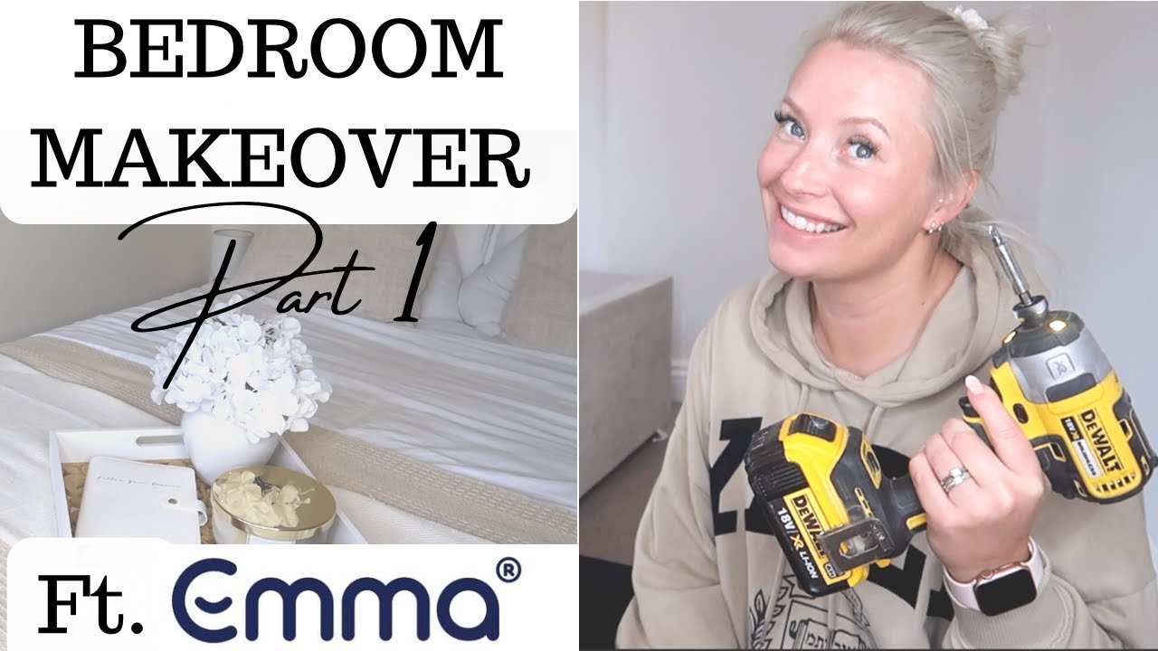 EXTREME BEDROOM MAKEOVER ON A BUDGET PART 1 | NEW BED DAY! | AD