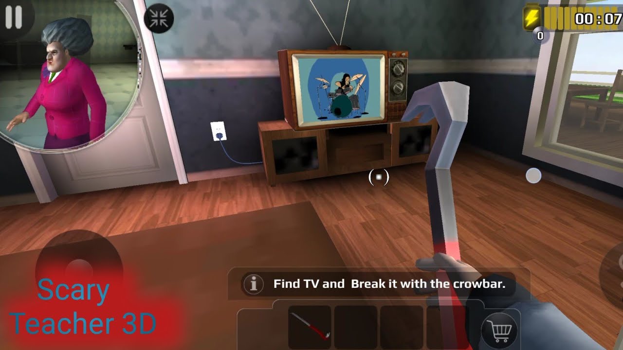 Scary Teacher 3D । Chapter 1 । Break the Tv | Sudheer Gaming