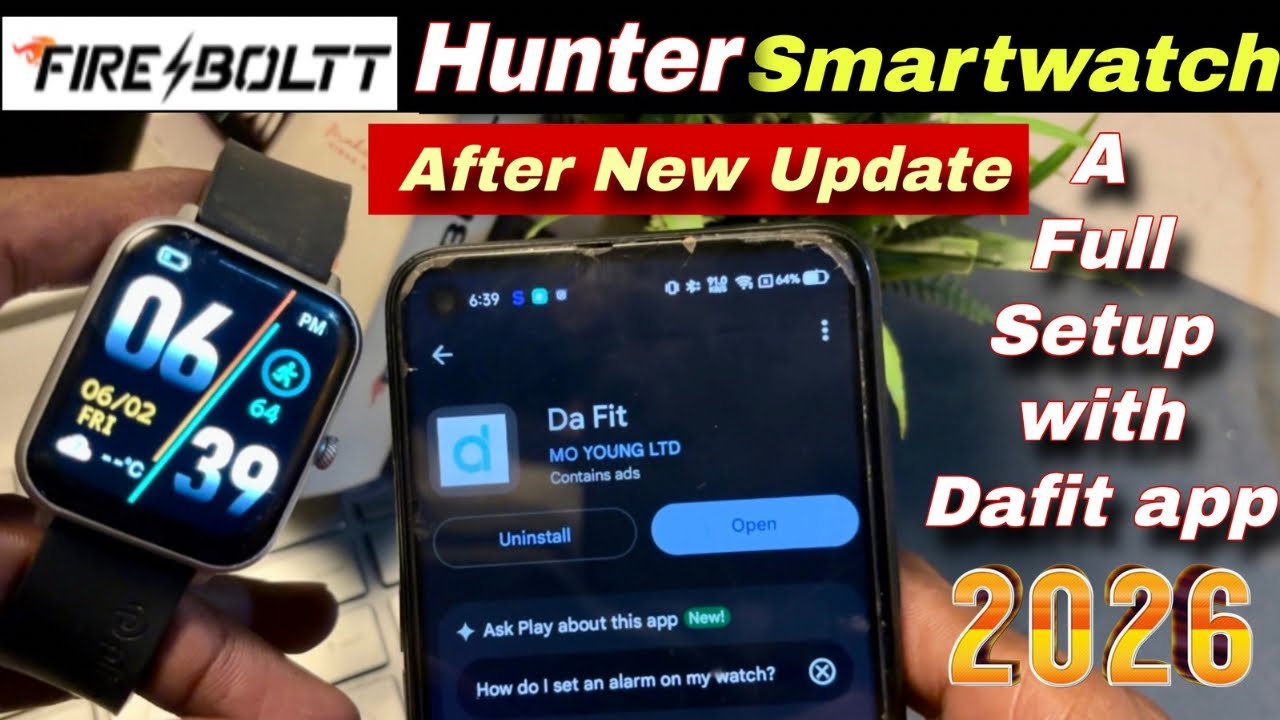 Fireboltt Hunter smartwatch Setup Guide & Tutorial | fireboltt hunter setup & all features explained