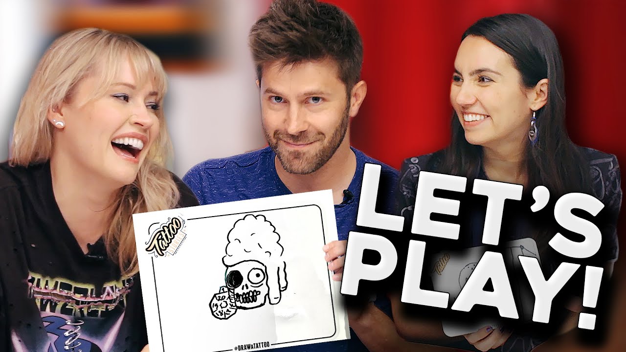 We Draw HORRIBLE TATTOOS for Each Other! (LET'S PLAY Tattoo Stories)