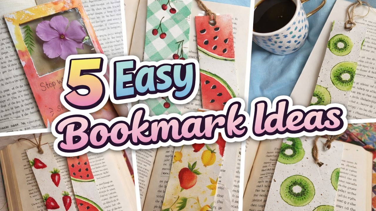 DIY Aesthetic Bookmarks | Easy & Cute Bookmark Ideas 🌷🍁