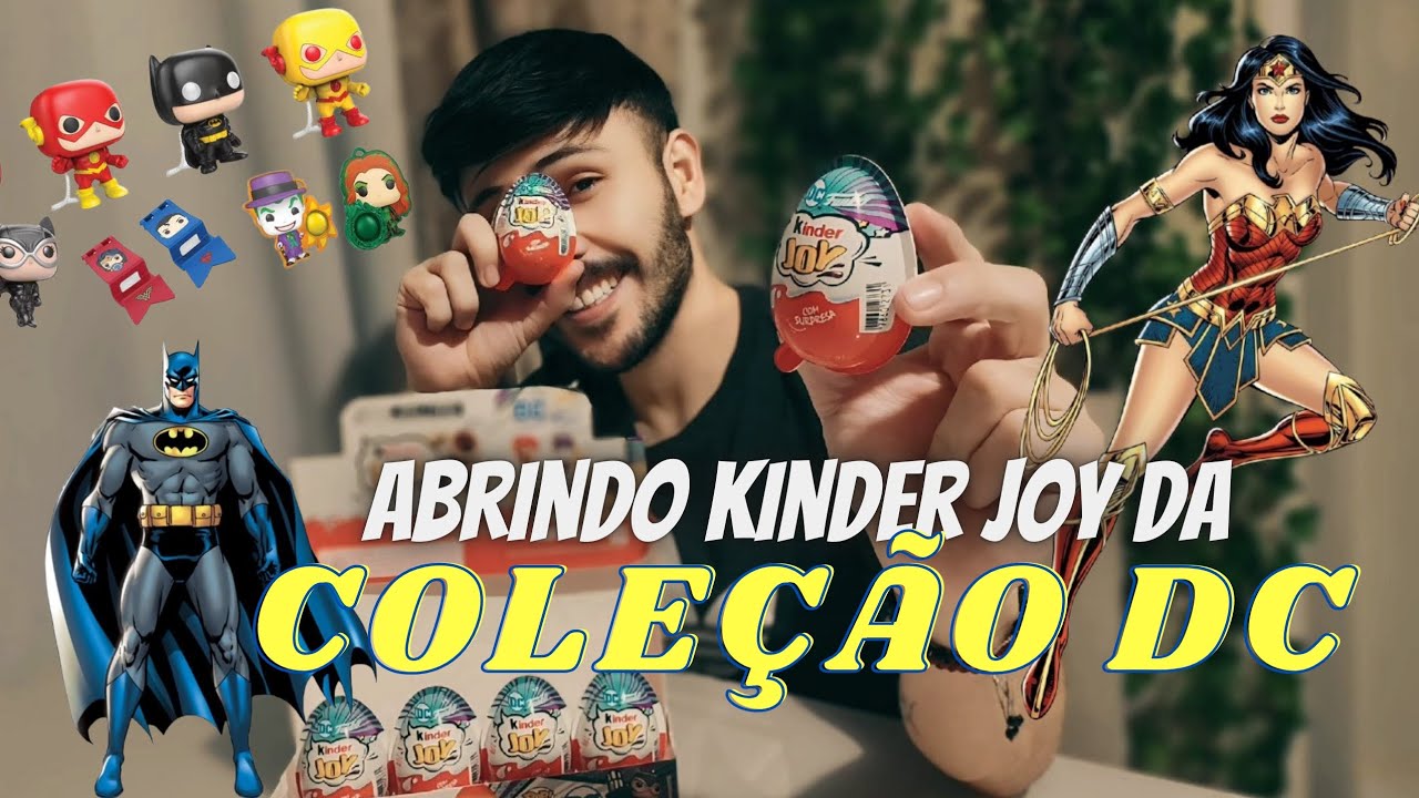 Abrindo vários Kinder Joy da DC!!! #kinderjoy #dccomics #dc