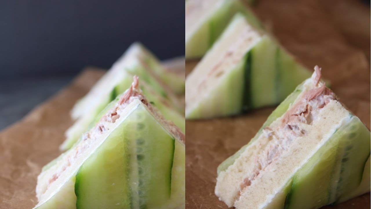 How To Make Tuna Cucumber Sandwiches - By One Kitchen Episode 746