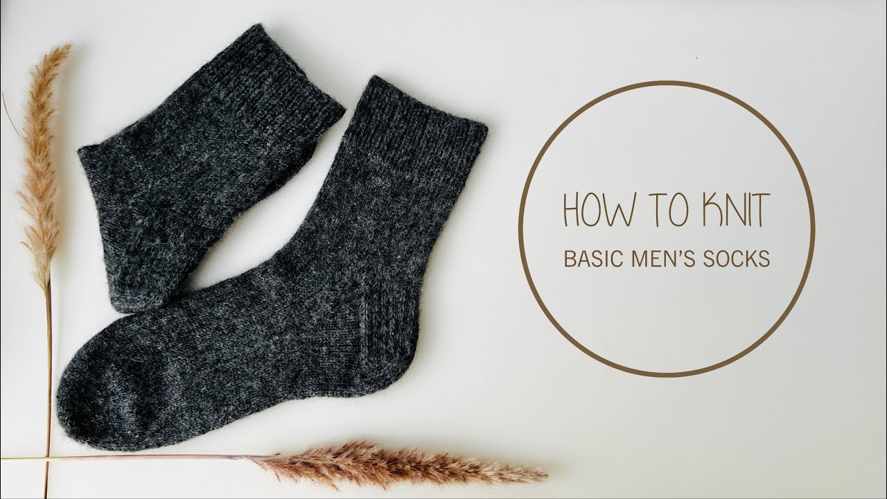 How to Knit Basic Men&rsquo;s Socks on Magic Loop - Tutorial by CozySocksStore