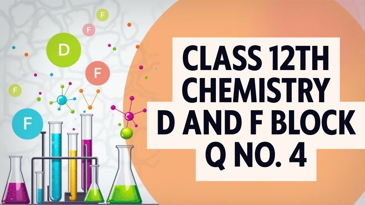 Q no. 4 class 12th chemistry D and F block elements #ncertsolutions #chemistry 