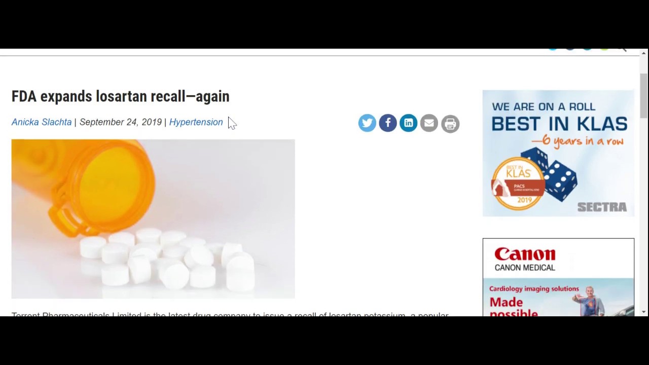 Lorsatan Recall  | Lorsatan Recall 2019 | Lorsatan Recall FDA | Lorsatan Recall Cancer
