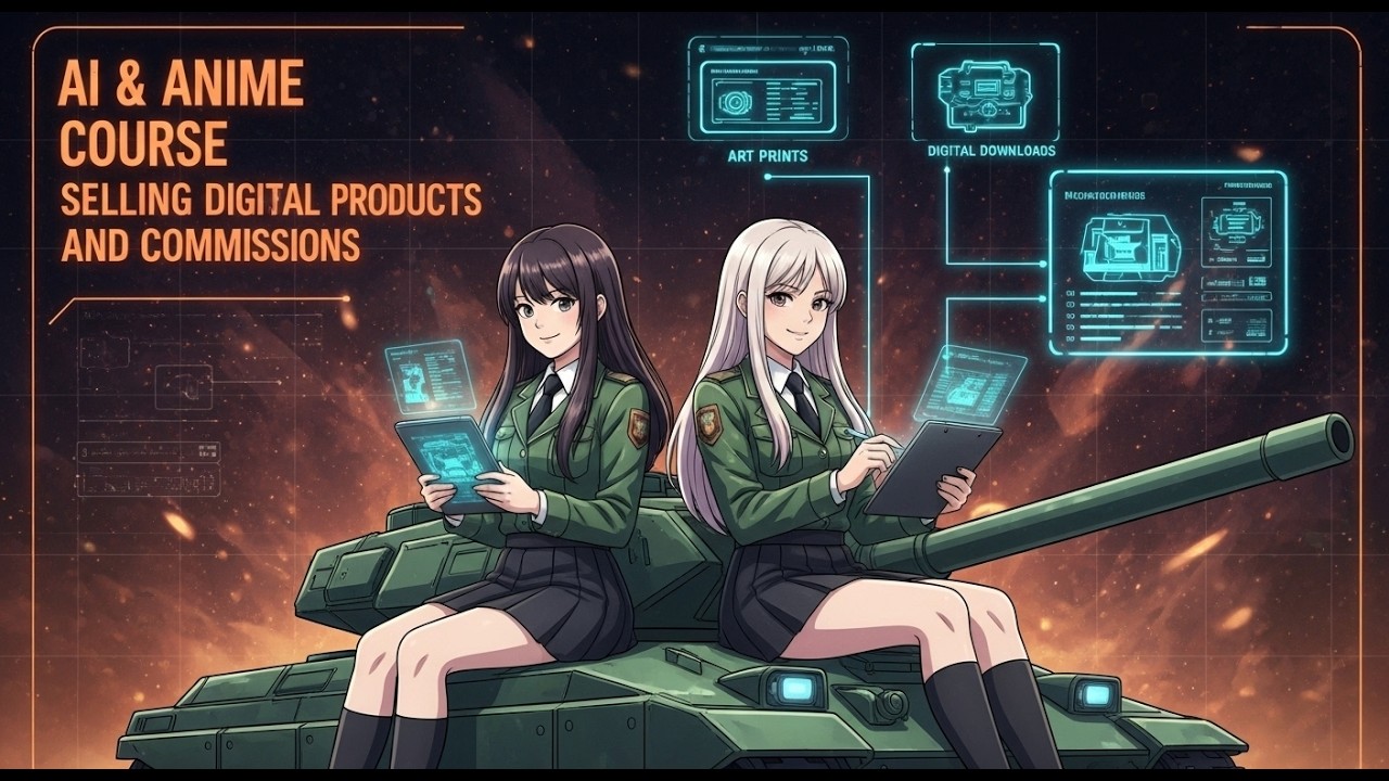 AI & Anime Course — Selling Digital Products and Commissions (Ep. 17)