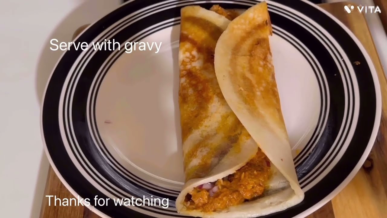 Butter Chicken Dosa Recipe | Butter Chicken masala Dosa #Chickendosa