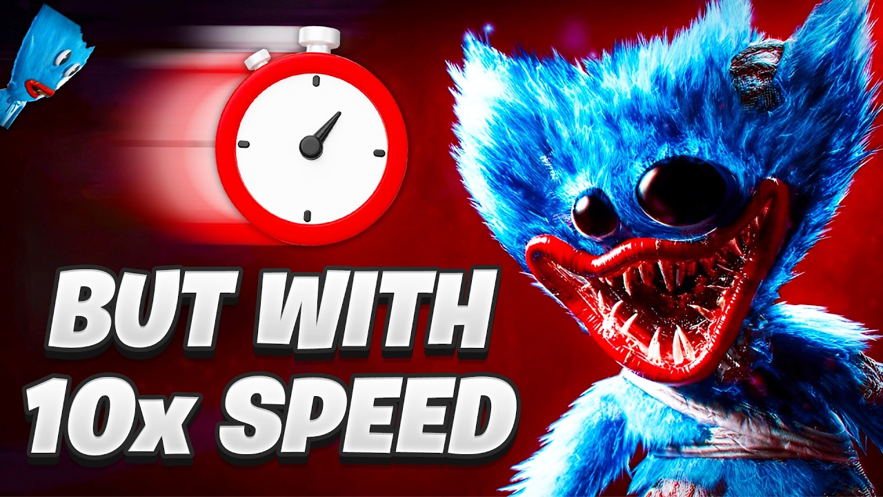 Poppy Playtime at 10x Speed is HORRIFYING...