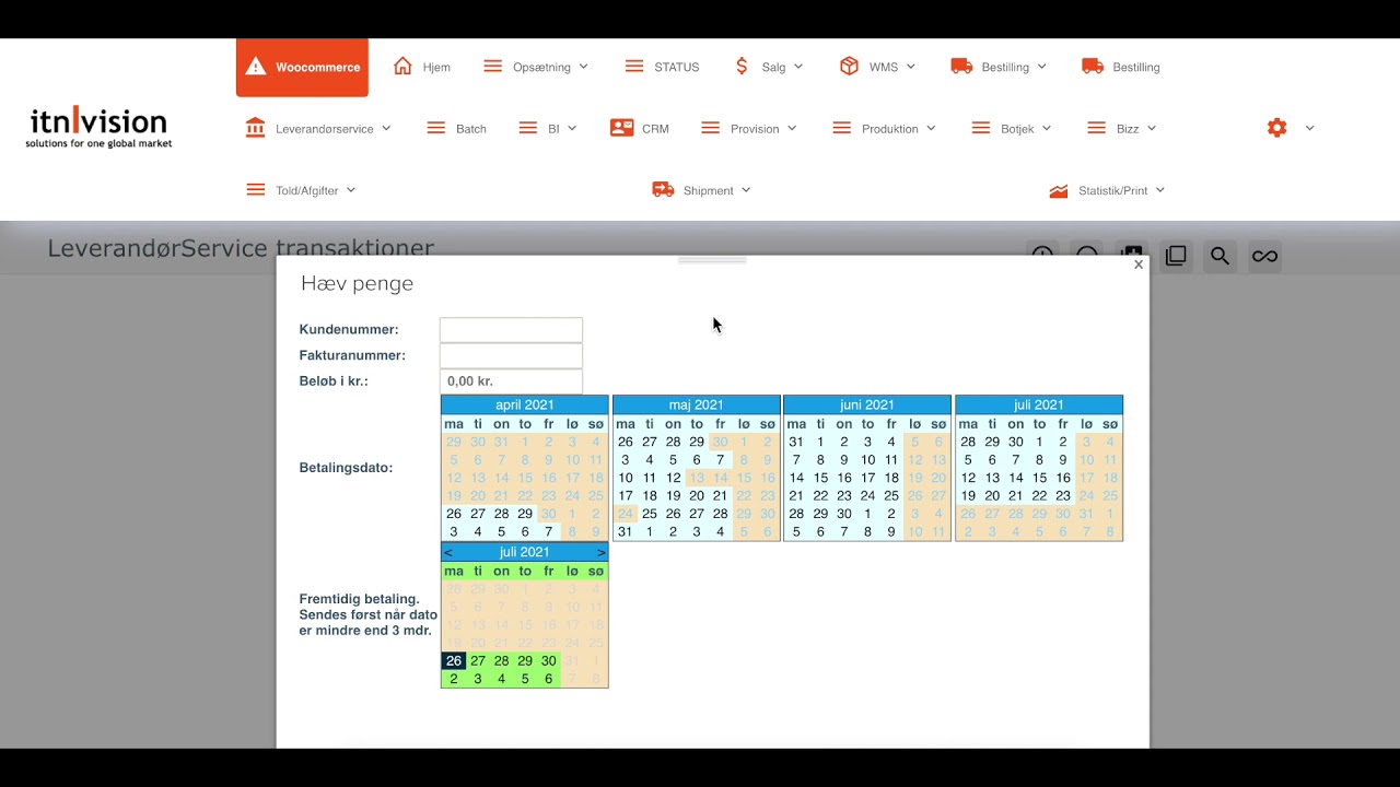 Ny funktion: Fremtidig betaling i Leverandørservice