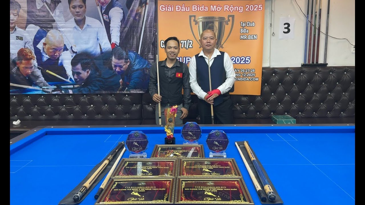 HOÀNG VIỆT (PTHV) VS THANH TÌNH (CỦ CHI) - CHUNG KẾT  GIẢI CADRE 71/2 CUP MR BEN 2025