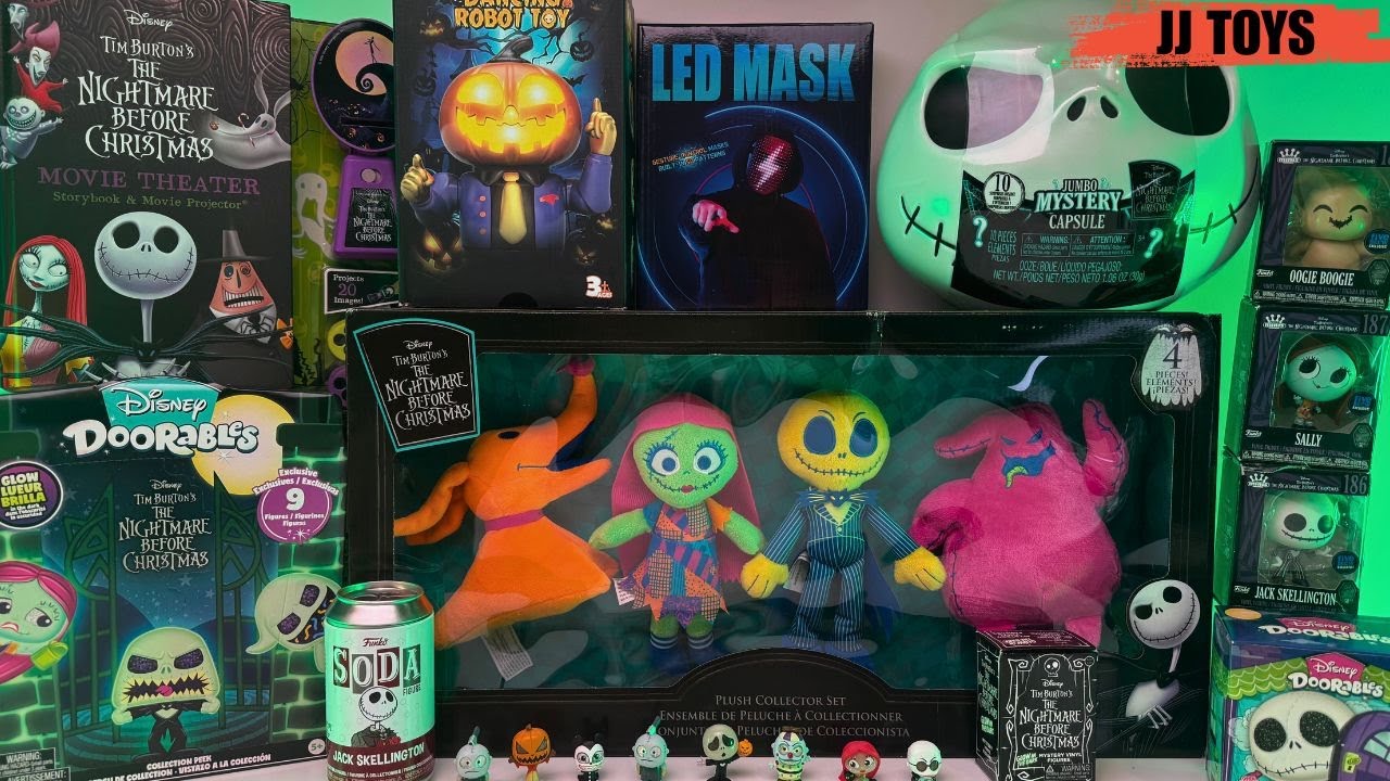 🎃 Disney Tim Burton’s The Nightmare Before Christmas Toys Unboxing | Glow in the Dark Halloween