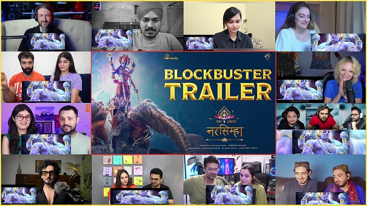 Mahavatar Narsimha Blockbuster Trailer - Mashup Reaction | Ashwin Kumar | Hombale Films |