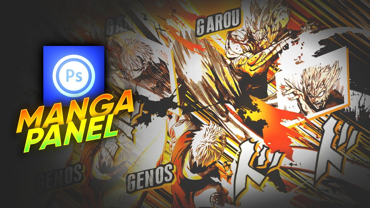Speed Art | Random Brush Manga Panel - Photoshop Touch Android
