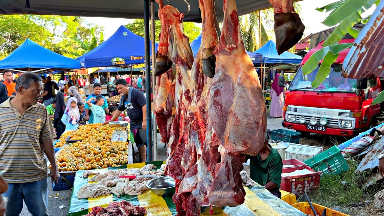 Malaysia Countryside Fresh Morning Market | Pasar Pagi Gunung Keriang Kedah #streetfood