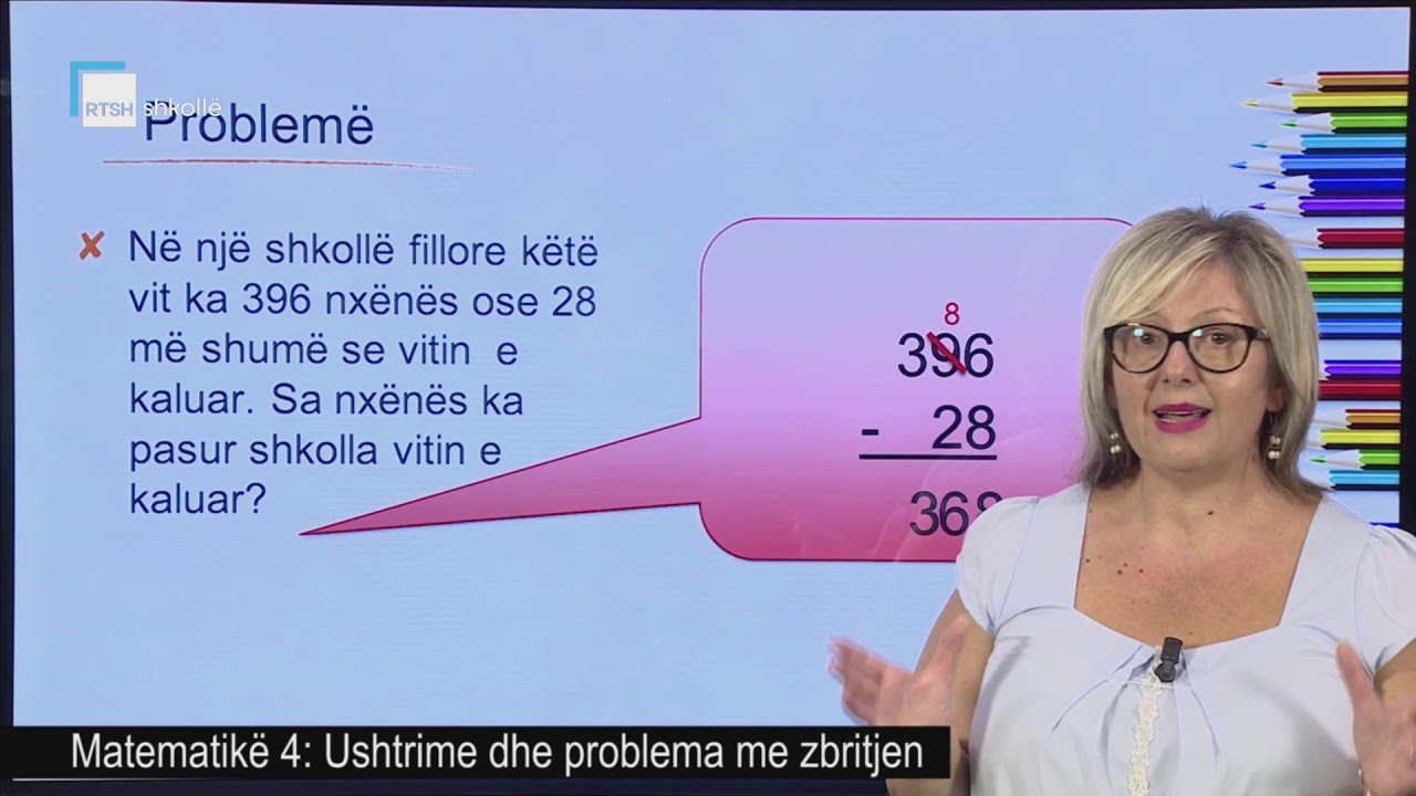 Matematikë 4 - Ushtrime dhe problema me zbritjen