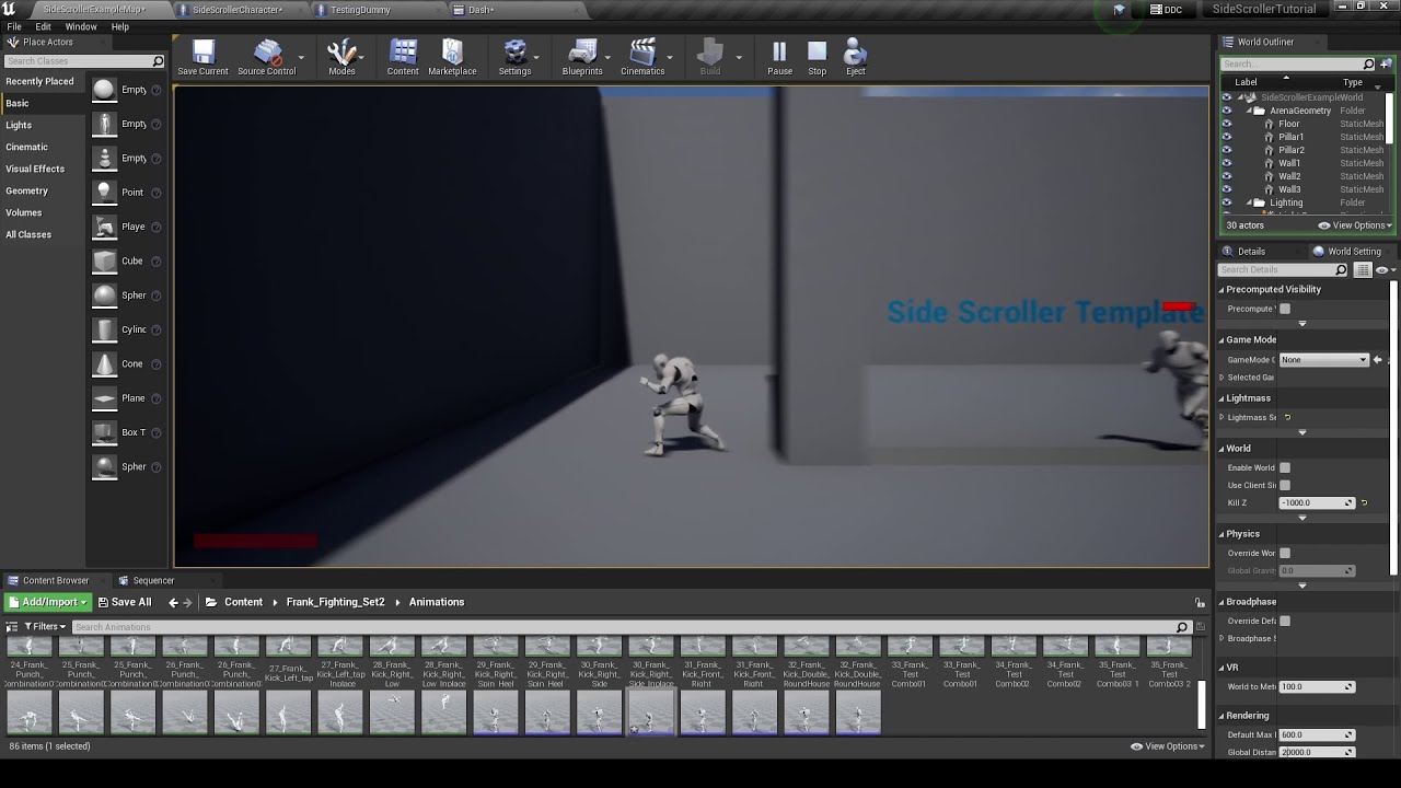 Unreal Engine Side Scroller Tutorial Part 8 Dash