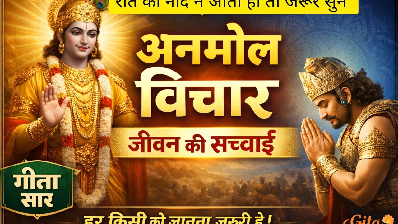 जीवन की सच्चाई दिखाने वाले विचार |  Gita Positive thoughts 📙❤️