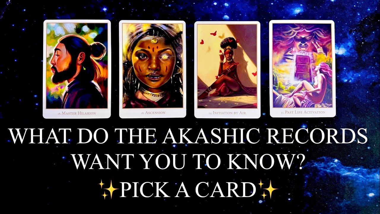 PICK A CARD | 📖WHAT DO THE AKASHIC RECORDS WANT YOU TO KNOW RIGHT NOW?✨