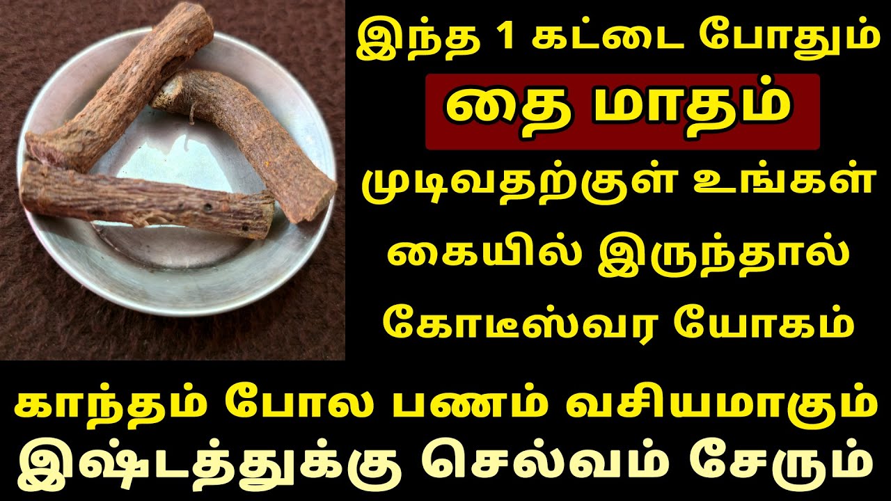 தை மாதம் முடிவதற்குள் இந்த ஒரு கட்டை இருந்தால் போதும் செல்வம் பெருகும்! Thai month 2026