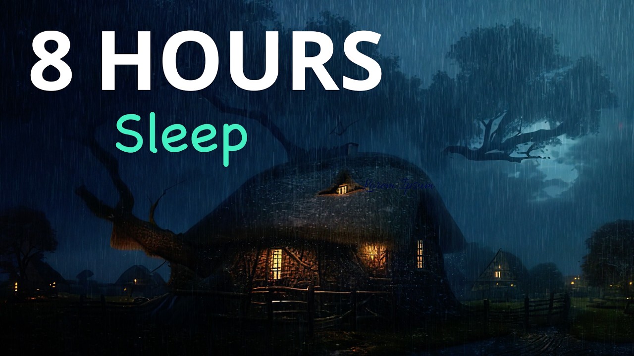 8 Hours of Rain Sounds 🌧️ | Deep Sleep, Relaxation & Focus (No Music)