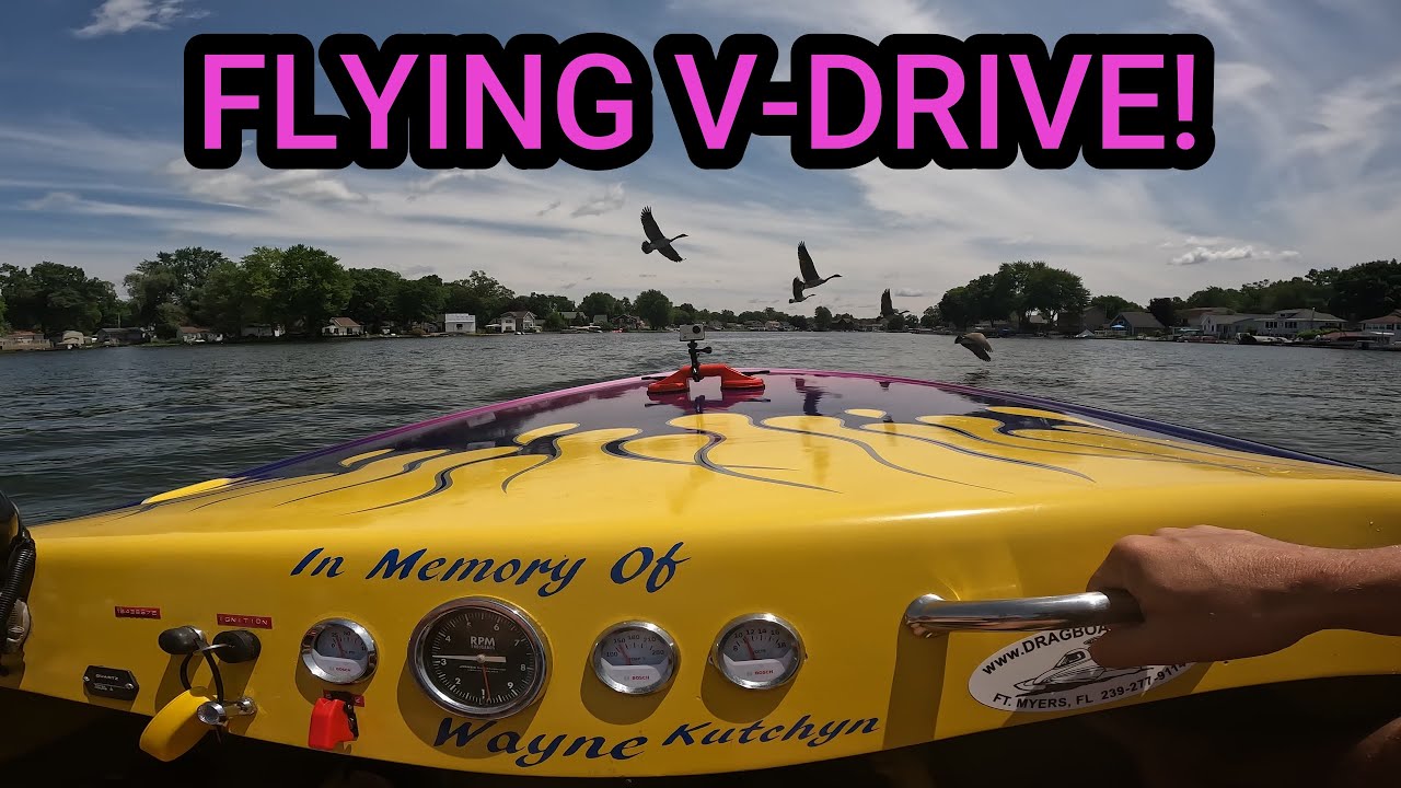 Sunday Stroll in Ken's Flat Bottom V-Drive Sanger!  468 CI BIG BLOCK CHEVY!