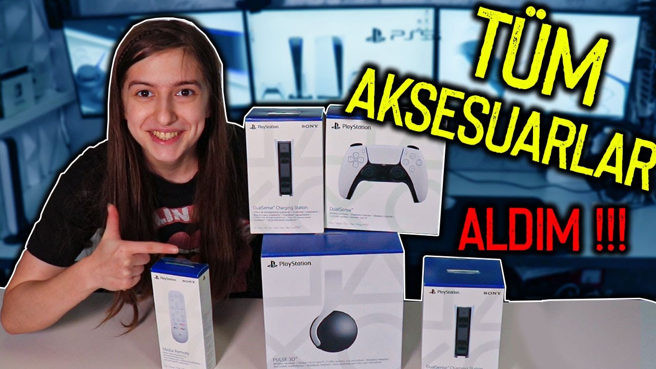 TÜM PS5 AKSESUARLARINI ALDIM -Toplu Paket Açılımı-