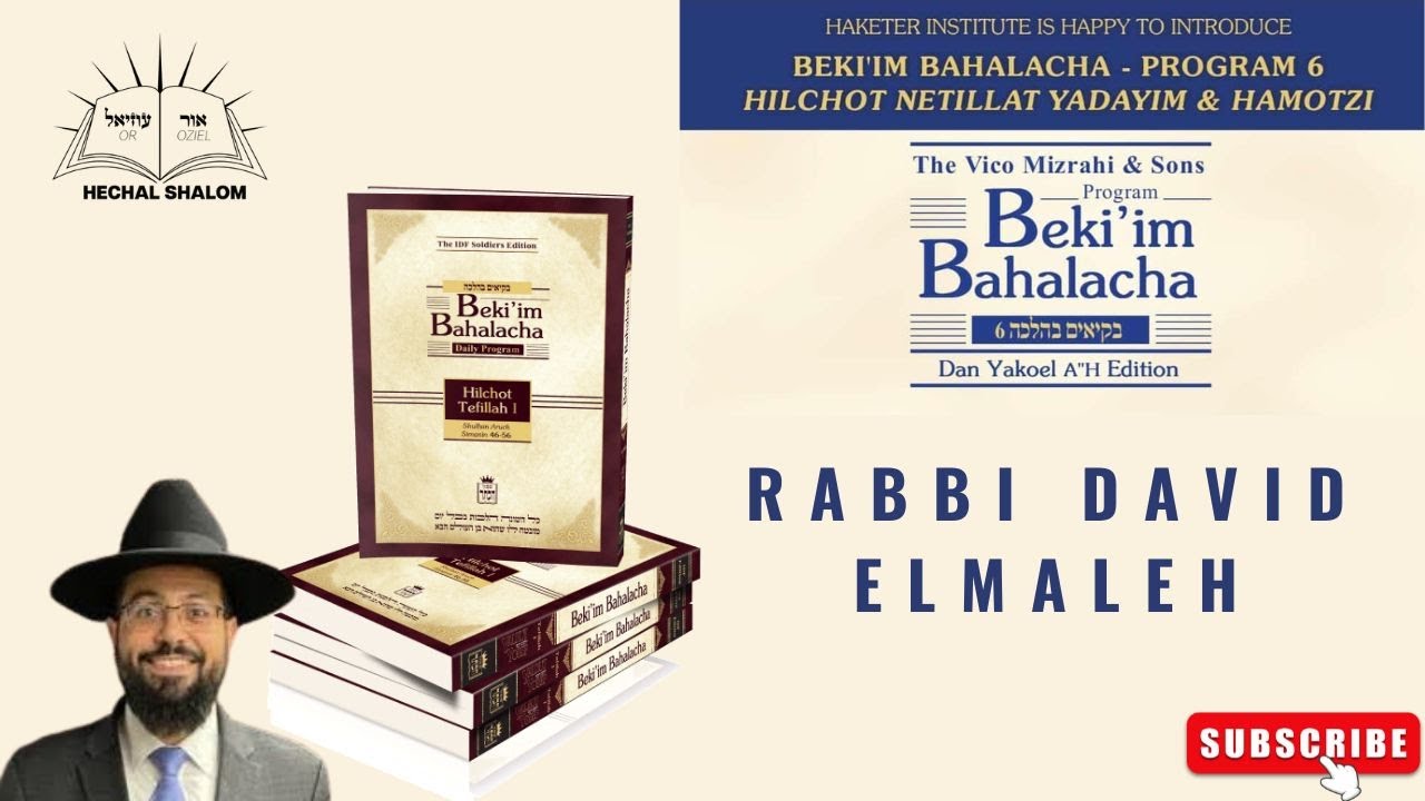 Bekiim Bahalacha 6  Day 13 What Is the Rule of Safek Berakhot Lehakel?
