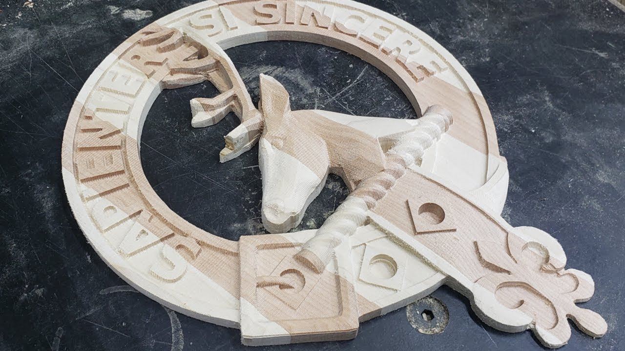 AVID CNC | Time Lapse of making the Davidson Clan Crest