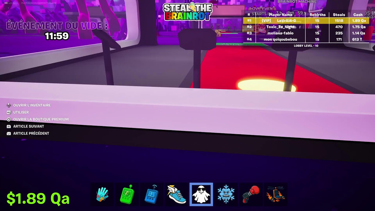 Live trade steal the brainrot fr Fortnite