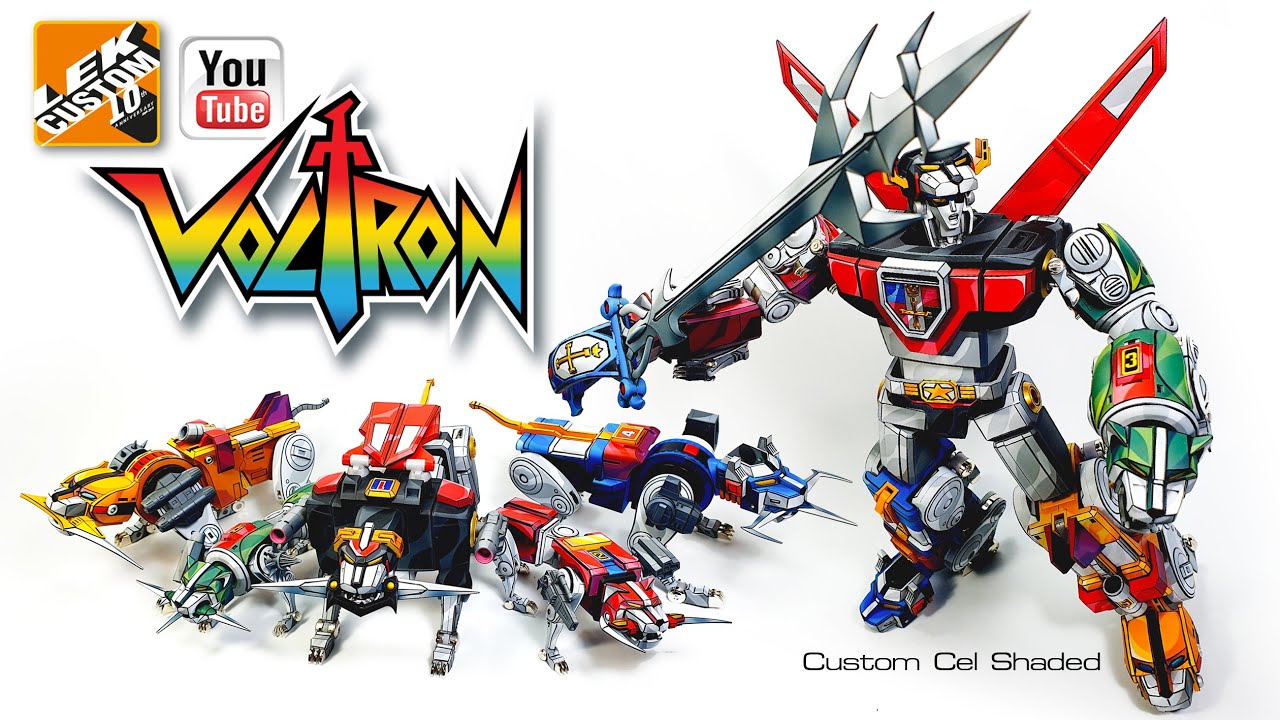 Custom cel-shaded  Bandai Soul of Chogokin GX-71 BEAST KING GOLION VOLTRON  By LEK custom Toys 2020