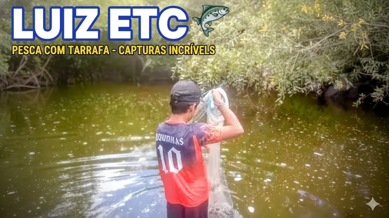 Hoje a pesca foi boa com tarrafa de paineira muito boA