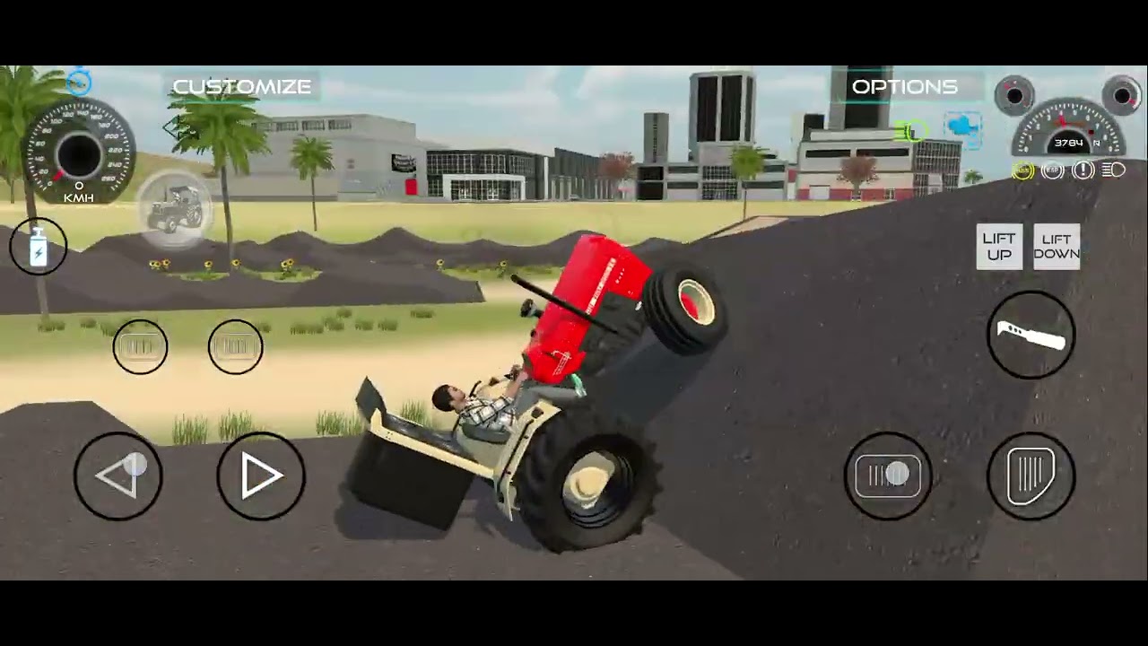 Stunts tractor.   #gamingvideos 