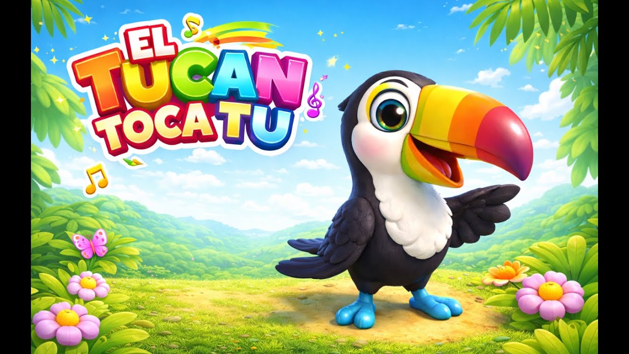 El Tucán Toca Tú 🦜🎶 | Canción Infantil Divertida y Colorida para Niños